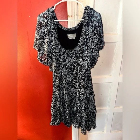 Anthropologie Short-Sleeve Keyhole Swing Tunic Mini Dress - Picture 15 of 15